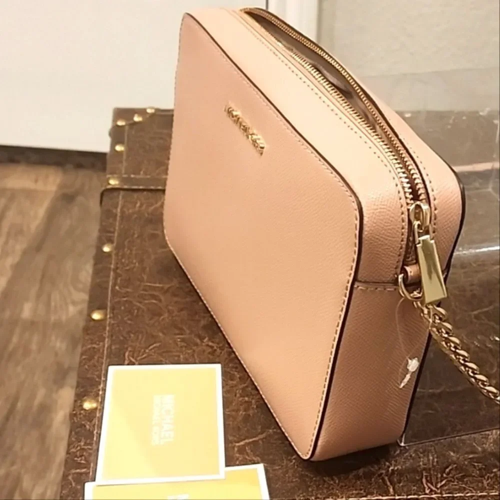 Michael Kors Jet Set Large East/West Crossbody Bag-‎ Pink